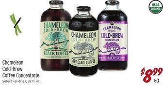 Sprouts Farmers Market Chameleon Cold Brew Coffee Concentrate offer