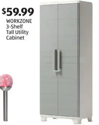 Aldi Workzone 3-Shelf Tall Utility Cabinet offer