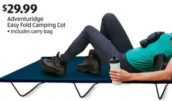 Aldi Adventuridge Easy Fold Camping Cot offer