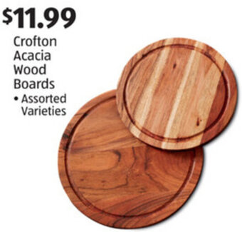 Aldi Crofton Acacia Wood Boards offer