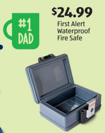 Aldi First Alert Waterproof Fire Safe offer