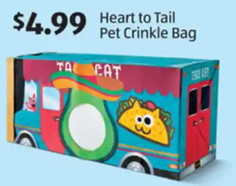 Aldi Heart to Tail Pet Crinkle Bag offer