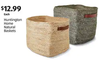Aldi Huntington Home Natural Baskets offer