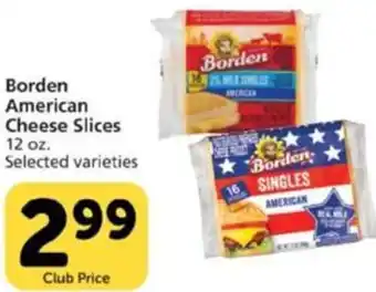 Pavilions Borden American Cheese Slices 12 oz. offer