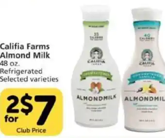 Pavilions Califia Farms Almond Milk 48 oz. offer