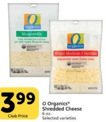 Pavilions O Organics Shredded Cheese offer