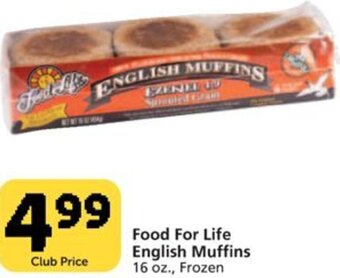 Pavilions Food for Life English Muffins offer