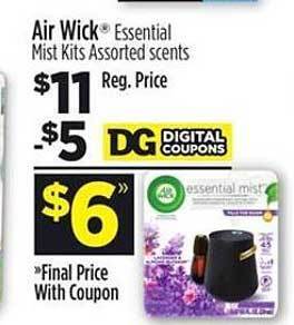 Dollar General Air Wick Essential Mist Kits offer