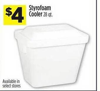 Dollar General Styrofoam Cooler offer