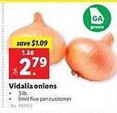 Lidl Vidalia Onions offer
