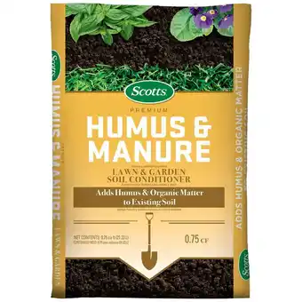 Theisen's Scotts premium 0.75 cu. ft. humus and manure offer
