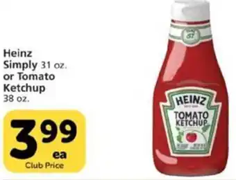 Pavilions Heinz Simply Or Tomato Ketchup offer
