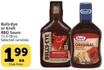 Pavilions Bulls Eye Or Kraft Bbq Sauce offer
