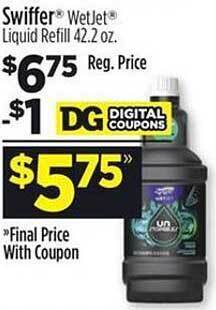 Dollar General Swiffer Wetjet Liquid Refill offer