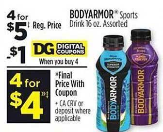 Dollar General Bodyarmor Sports Drink offer
