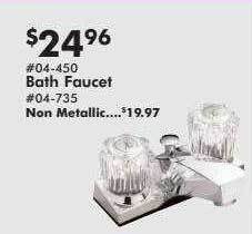 Valu Home Centers Bath Faucet offer