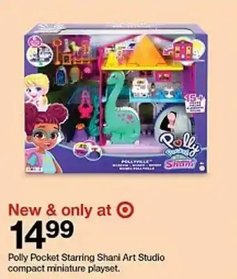 Target Polly Pocket Starring Shani Art Studio Compact Miniature Playset offer