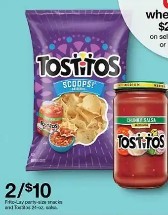 Target Frito-lay Party-size Snacks And Tostitos offer