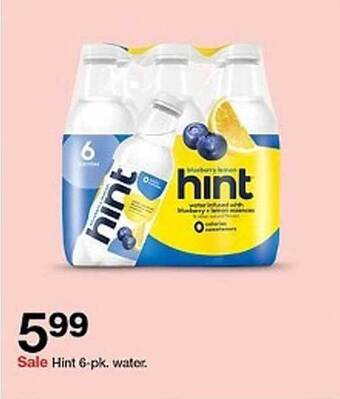 Target Hint 6-pk. Water offer