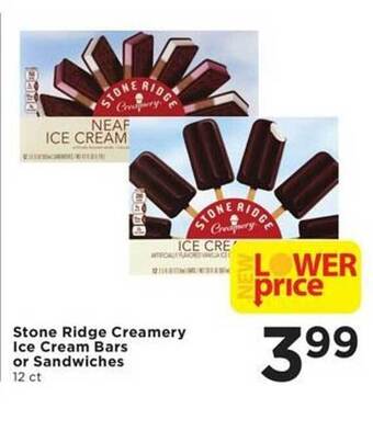 Cub Foods Stone Ridge Creamery Ice Cream Bars Or Sandwiches offer