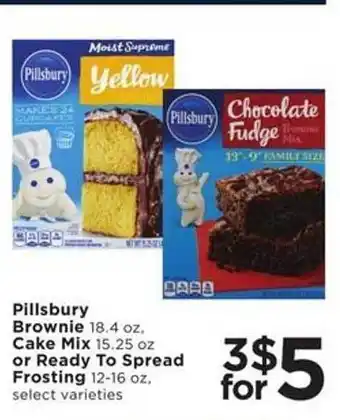 Pillsbury Brownie Cake Mix Or Ready To Spread Frosting