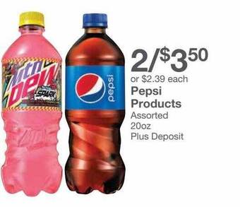 Kinney Drugs Pepsi Products Assorted offer