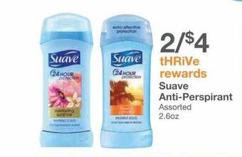 Kinney Drugs Suave Anti-perspirant offer