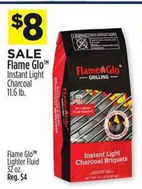 Dollar General Flame Glo Instant Light Charcoal offer