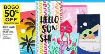 Dollar General Beach Towels offer