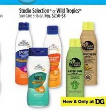 Dollar General Studio Selection Or Wild Tropics offer