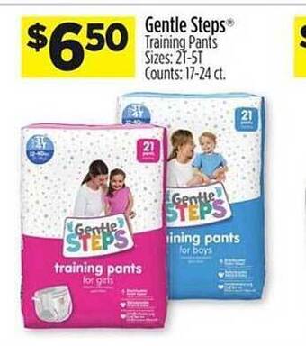 Dollar General Gentle Steps Training Pants offer