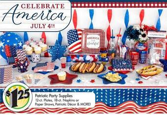 Dollar Tree Patriotic Party Supplies offer