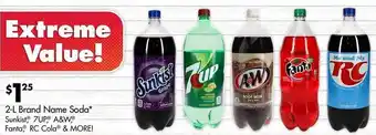 Dollar Tree 2-l Brand Name Soda offer