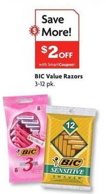 Family Dollar Bic Value Razors offer