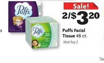 Family Dollar Puffs Facial Tissue offer