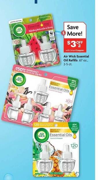 Family Dollar Air Wick Essential Oil Refills offer