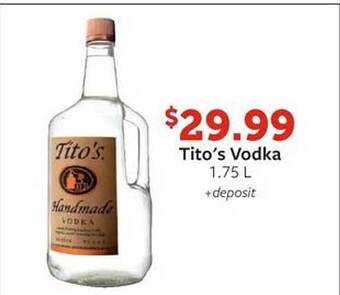 Fareway Tito's Vodka offer