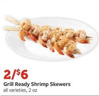 Fareway Grill Ready Shrimp Skewers offer