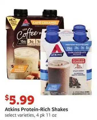 Fareway Atkins Protein-rich Shakes Select Varieties offer