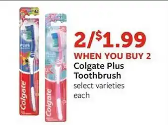 Fareway Colgate Plus Toothbrush Select Varieties offer