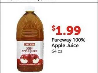 Fareway Fareway 100% Apple Juice offer