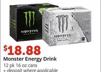 Fareway Monster Energy Drink offer