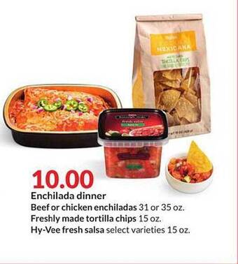 Hy-Vee Enchilada Dinner offer