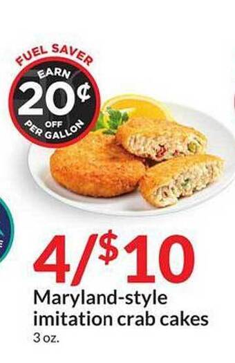 Hy-Vee Maryland-style Imitation Crab Cakes offer