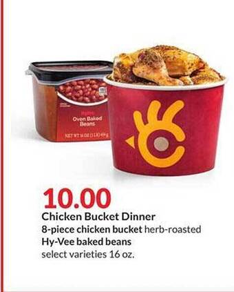Hy-Vee Chicken Bucket Dinner offer