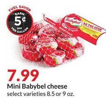 Hy-Vee Mini Babybel Cheese Select Varieties offer