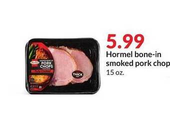Hy-Vee Hormel Bone-in Smoked Pork Chop offer