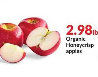Hy-Vee Organic Honeycrisp Apples offer