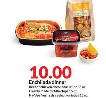 Hy-Vee Enchilada Dinner offer