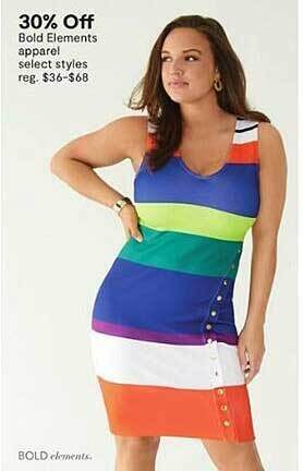 JC Penney Bold Elements Apparel Select Styles offer